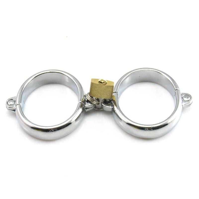 Lock Up Steel Cuffs - - Collars And Cuffs