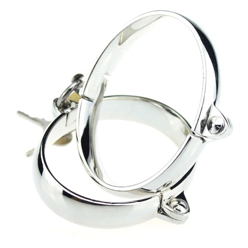 Lock Up Steel Cuffs - - Collars And Cuffs