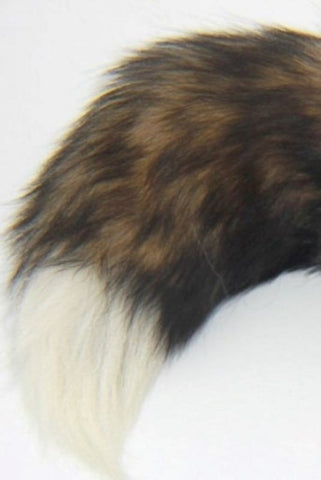Long Fox Tail Steel Butt Plug Gold - Steel Sex Toys