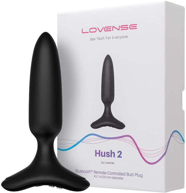 Lovense Hush 2 Remote Controlled Vibrating Butt Plug - - Remote Control Vibrators