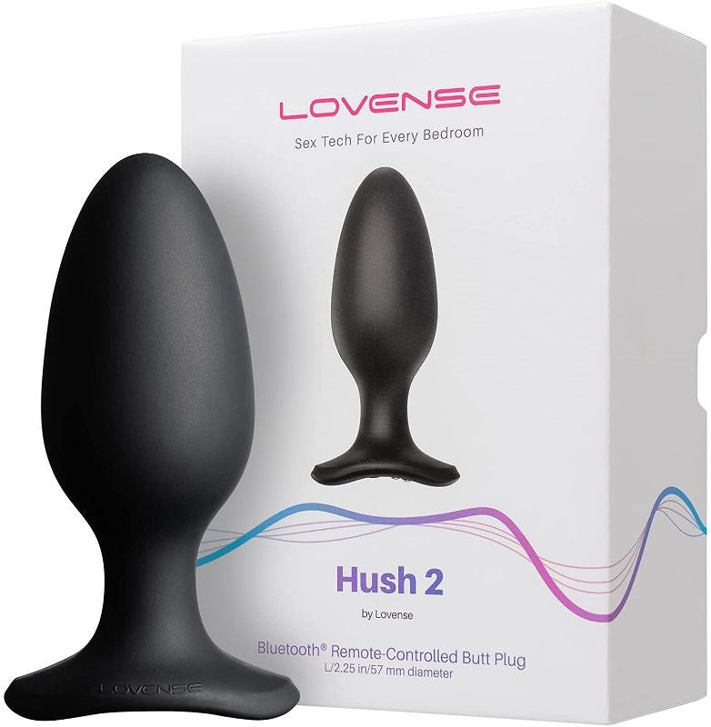 Lovense Hush 2 Remote Controlled Vibrating Butt Plug - - Remote Control Vibrators