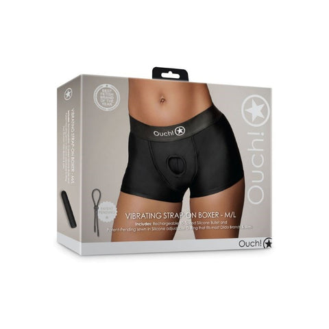 OUCH! Vibrating Strap-On Boxer - Strap On Sextoys