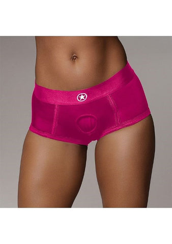 Ouch! Vibrating Strap-on Brief - Pink - Strap On Sextoys