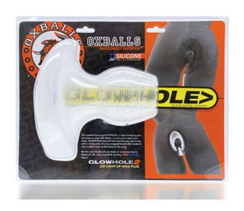 Oxballs Glowhole LED Lit Fuckplug - - Anal Vibrators