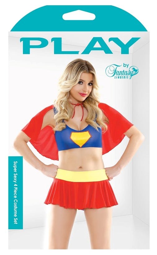 PLAY Super Sexy 4 Piece Costume Set - - Fancy Dress Ups