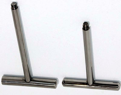 Pod Plunger Steel T-Bar - Steel Sex Toys