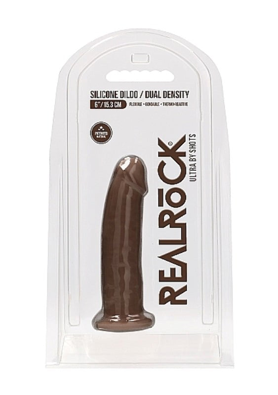 Realrock Ultra Silicone Dildo Brown - - Realistic Dildos