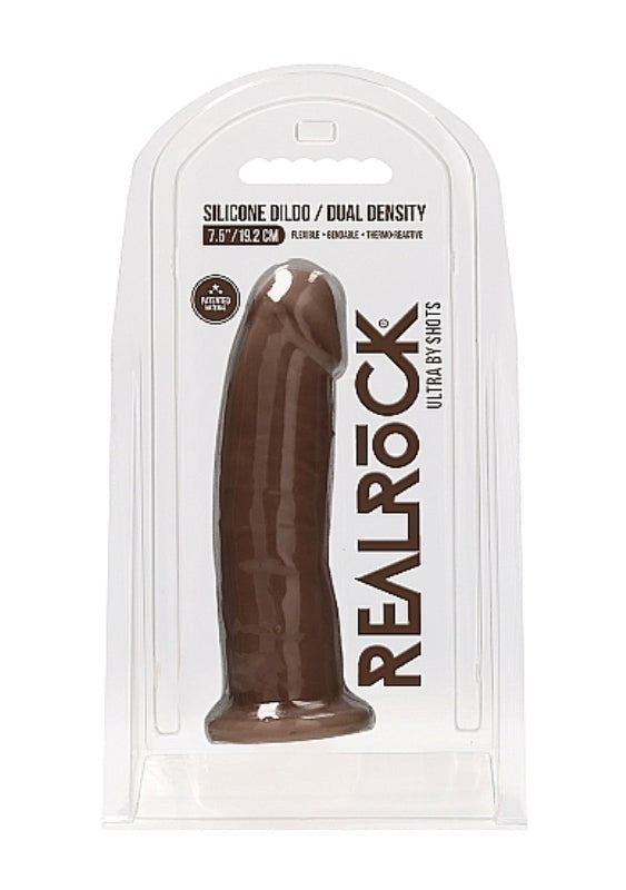 Realrock Ultra Silicone Dildo Brown - - Realistic Dildos