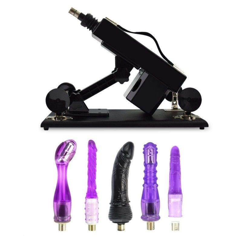 Sex Machine 3 Pin Non Realistic Attachments - - Non-Realistic Dildos