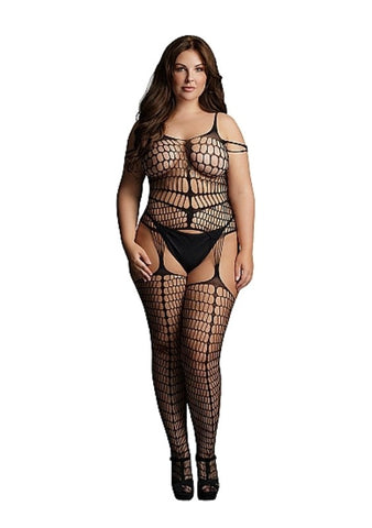 Shredded Suspender Bodystocking - Body Stockings