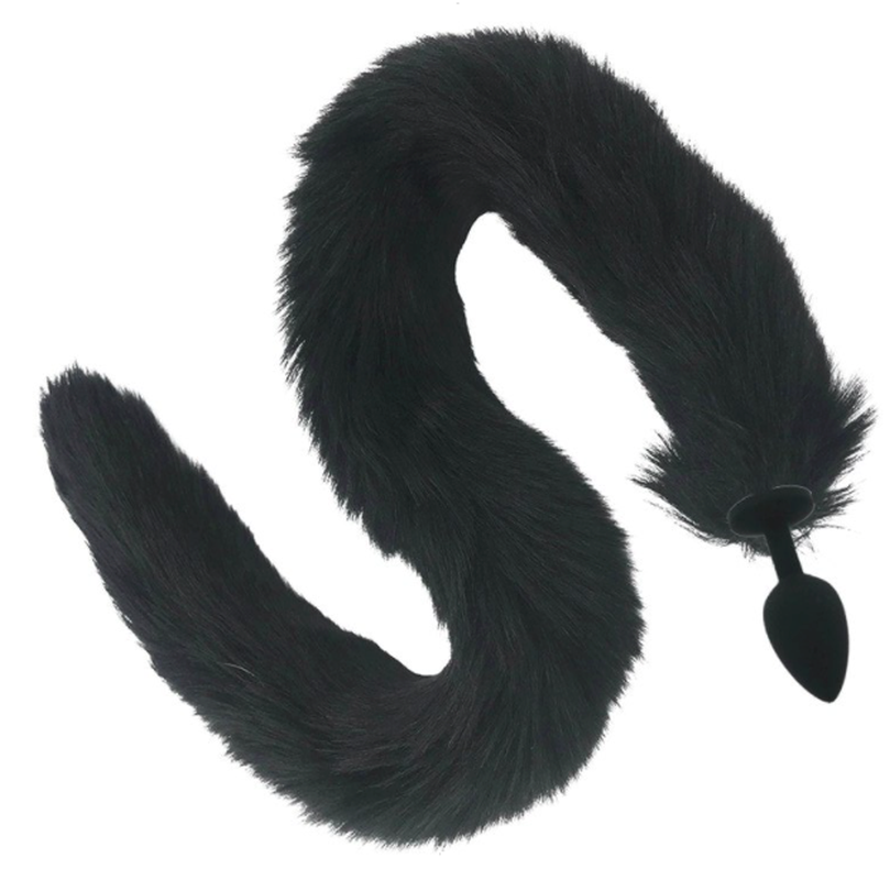 Silicone Anal Faux Fox Tail Plug - - Butt Plugs