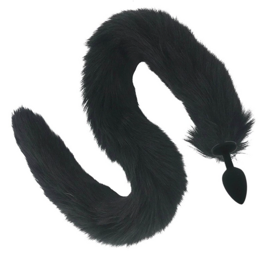 Silicone Anal Faux Fox Tail Plug - Butt Plugs