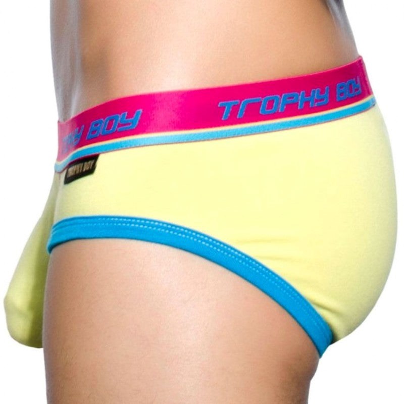Trophy Boy Brief Bright Yellow - S - Jocks and G-Strings