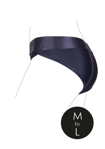 Vibrating Strap-on Hipster - Black - Strap On Sextoys