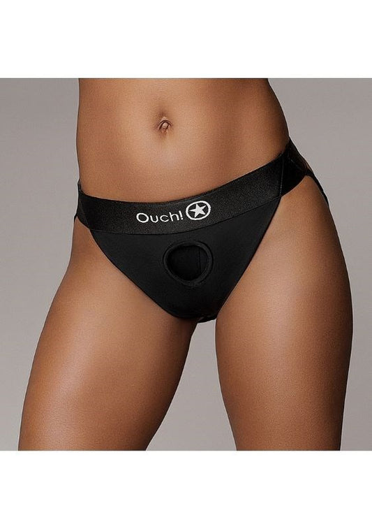 Vibrating Strap-on Panty Harness with Open Back - Strap On Sextoys