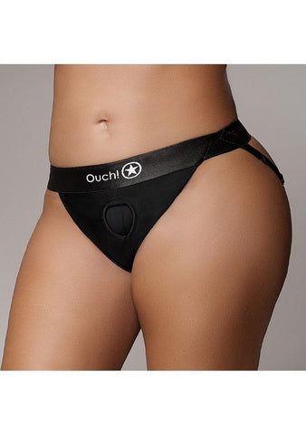 Vibrating Strap-on Panty Harness with Open Back - Strap On Sextoys