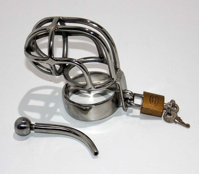 Impaler Chastity Cage Male Chastity Devise With Plug - - Male Chastity