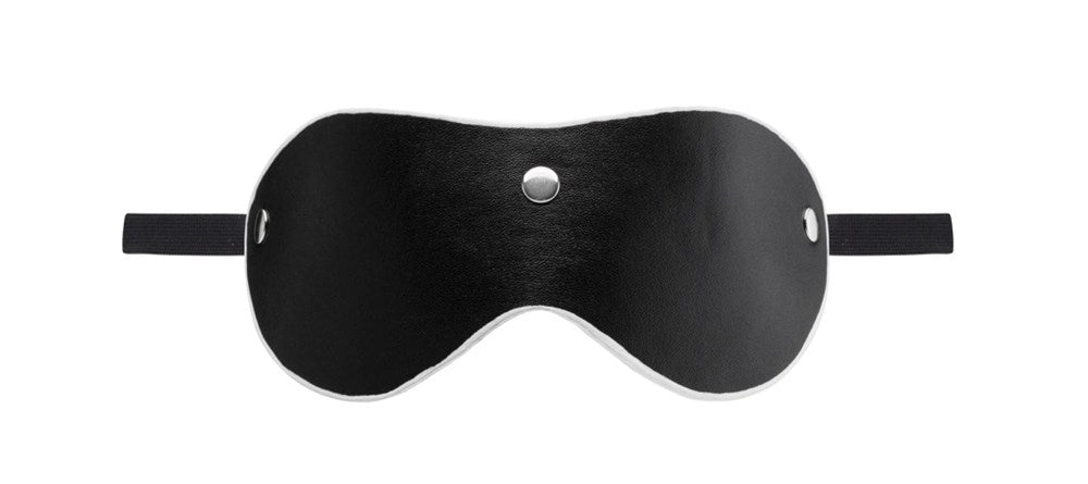 Bad Romance Leather Eye Mask with Elastic Strap - - Masks And Blindfolds