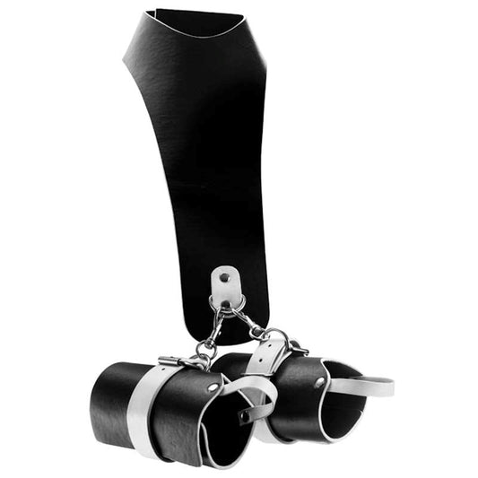 Bad Romance Leather Neck & Wrist Restraint - Cuffs and Restraints