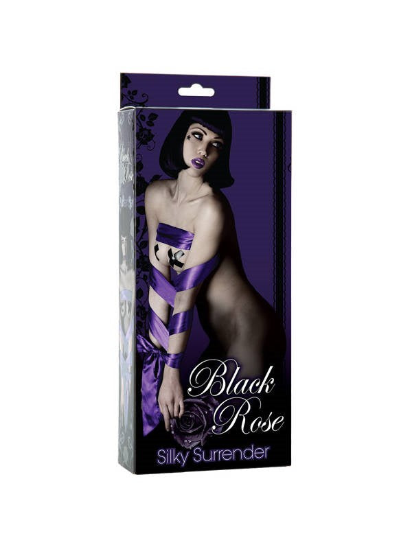 Black Rose Silky Surrender - - Collars And Cuffs