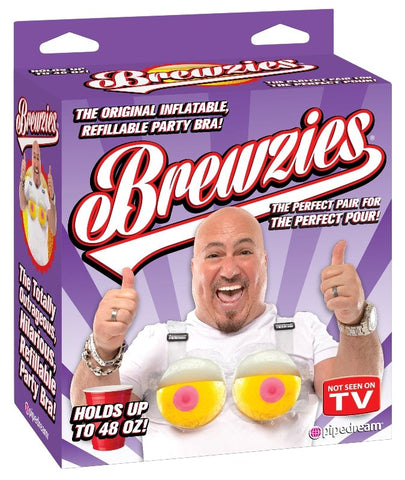 Pipedream Brewzies Inflatable Novelty Bra - Fancy Dress Ups
