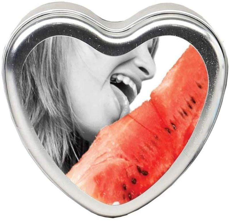 Earthly Body Edible Heart Massage Candle 4 oz - Sex Pheromones and Perfumes