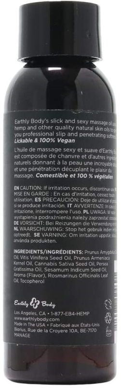 Earthly Body Edible Massage Oil 59ml - Sex Pheromones and Perfumes