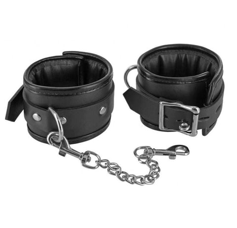 ErosLeather Ankle Cuffs - Cuffs and Restraints