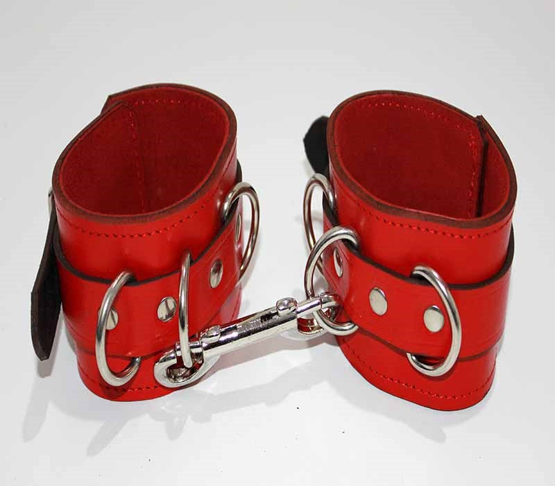 Fetish Toys Leather Ankle Restraints - - Collars And Cuffs