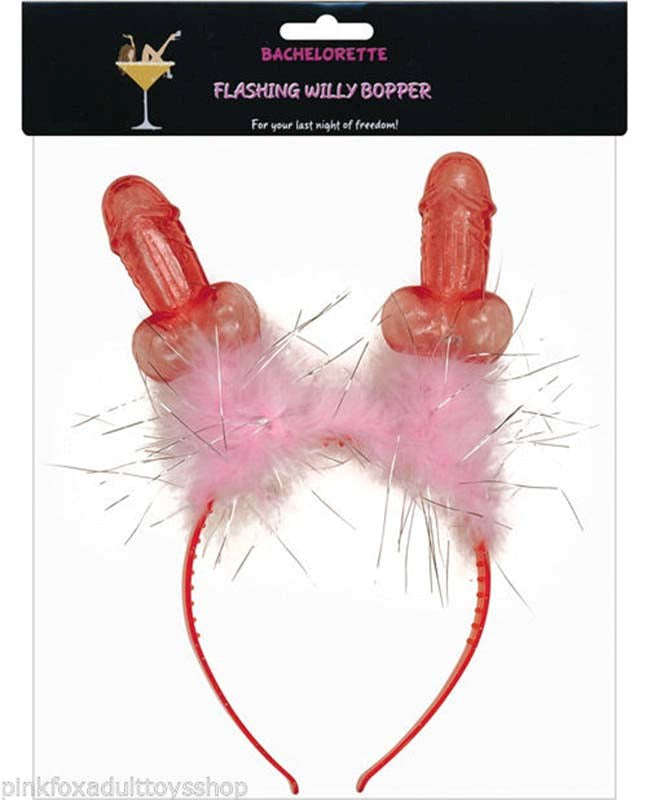 Flashing Willy Headband - - Fancy Dress Ups