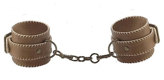 Shots Toys' Durable Leather Ankle Restraints for Intense Bondage Sessions - Cuffs and Restraints