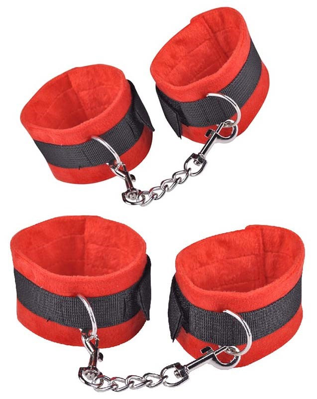 RednBlack Wrist & Ankle Cuffs - - Collars And Cuffs