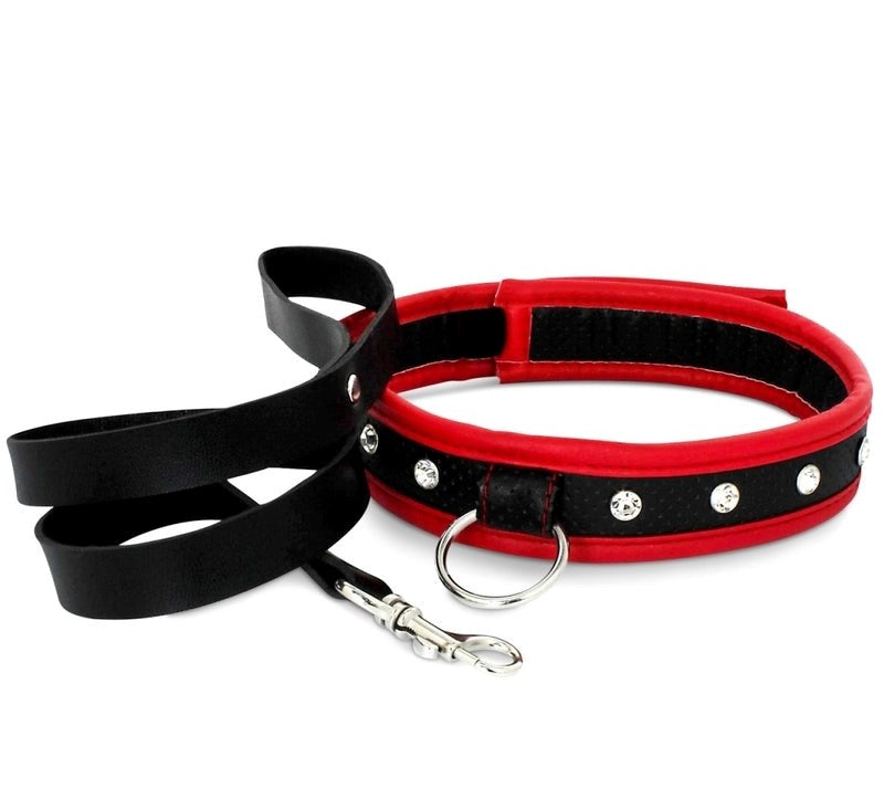 Scarlet Couture Collar and Leash - - Collars And Cuffs