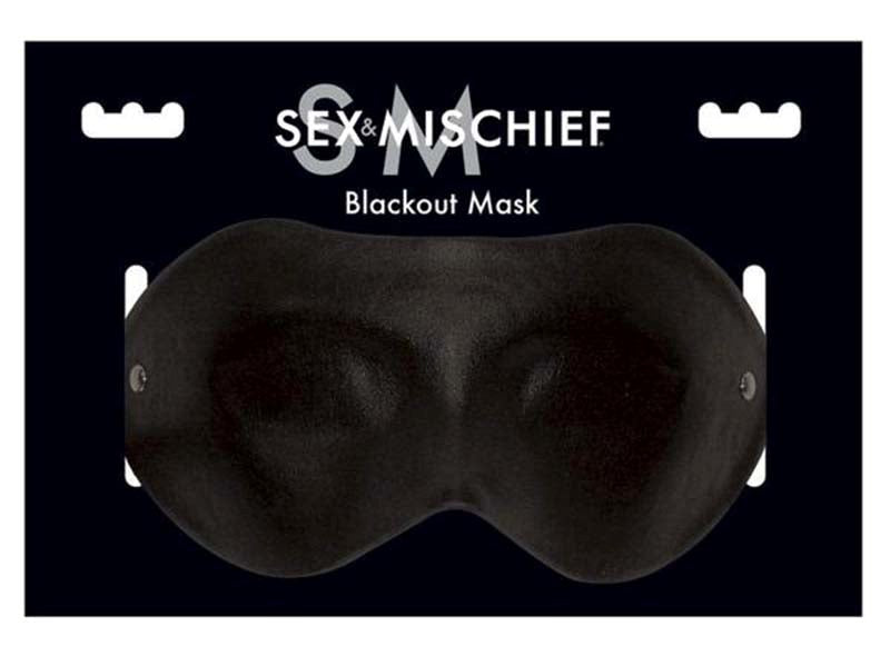 Sex & Mischief Blackout Mask - - Masks And Blindfolds