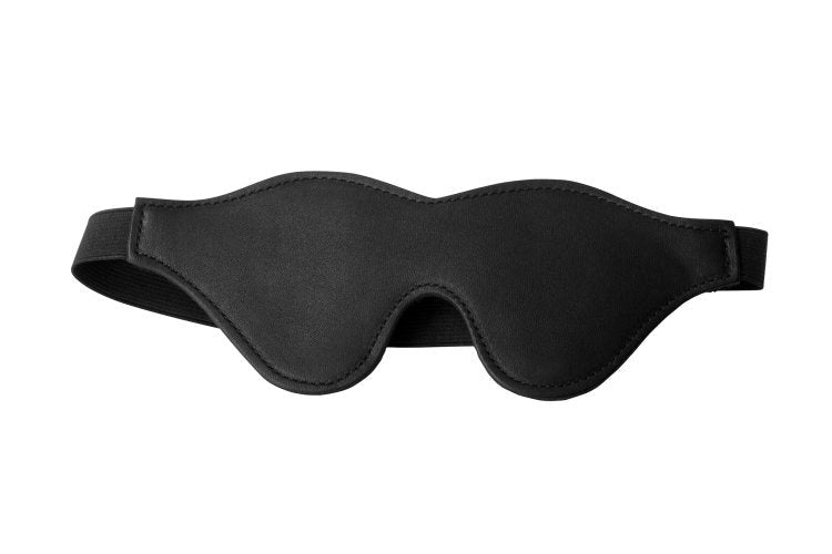 Strict Black Fleece Lined Blindfold Black - - Masks And Blindfolds