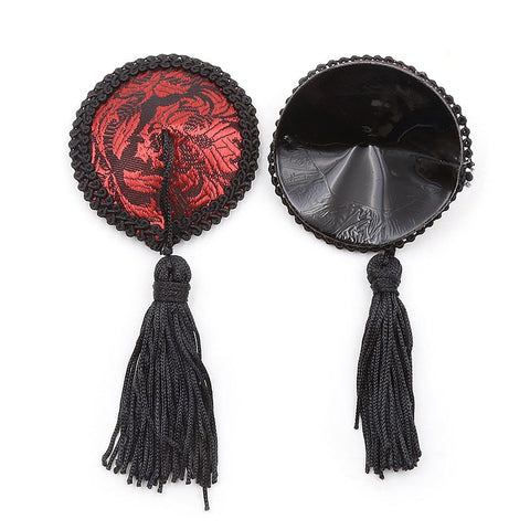 Tassled Flower Nipple Pasties - Bras and Bra Sets