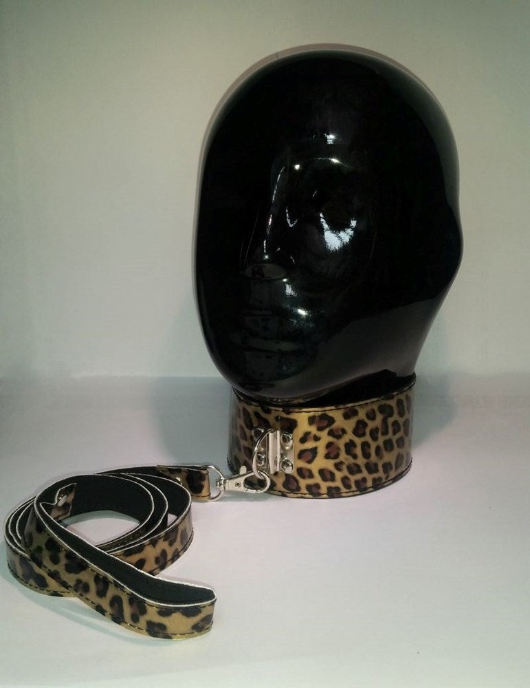 Wild Leopard Collar and Leash - - Collars And Cuffs