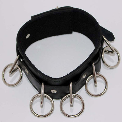 Luxurious BDSM Leather Collar - Surrender or Dominate - Collars and Leads