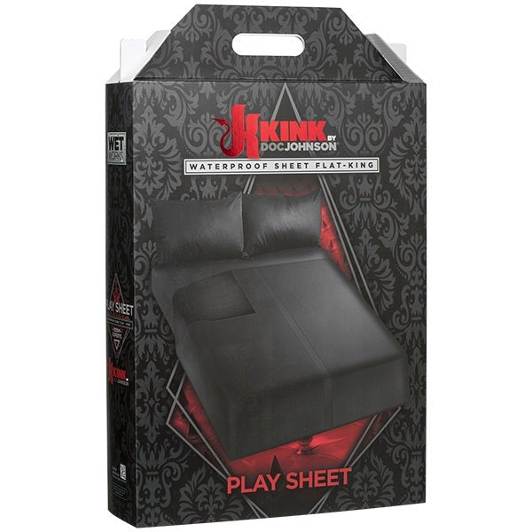 Kink Wet Works Waterproof Bedding Flat Black - - Sex Furniture