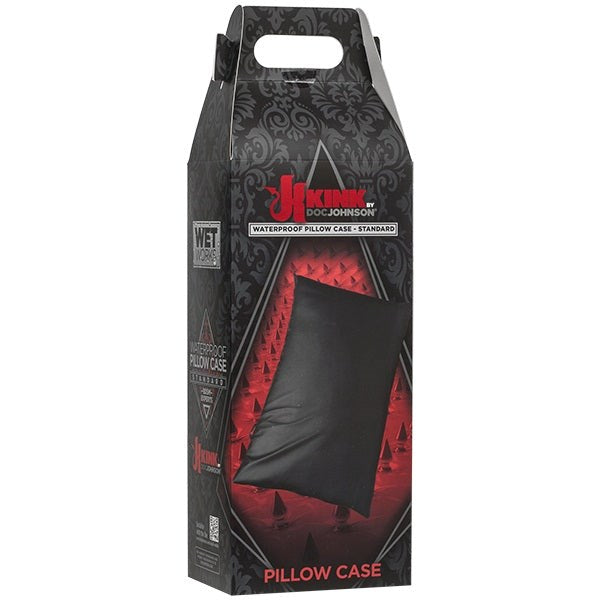 Kink Wet Works Waterproof Pillow Case Standard Black - - Sex Furniture