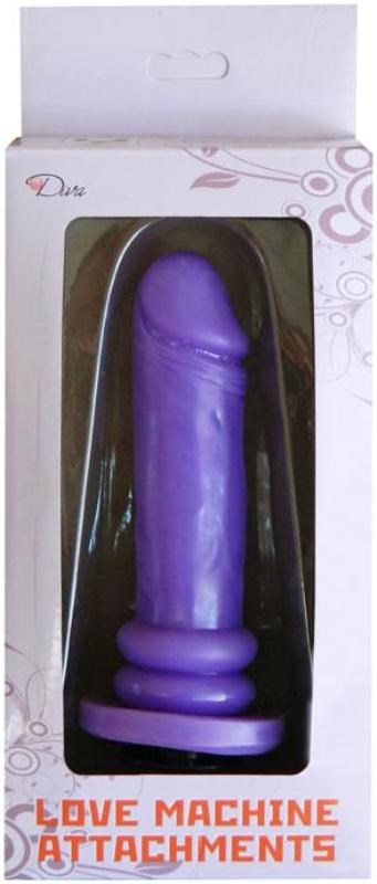 Love Machine Attachment EZ Bend Dong Purple - Sex Machines