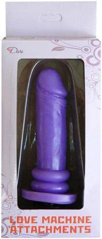 Love Machine Attachment EZ Bend Dong Purple - Sex Machines