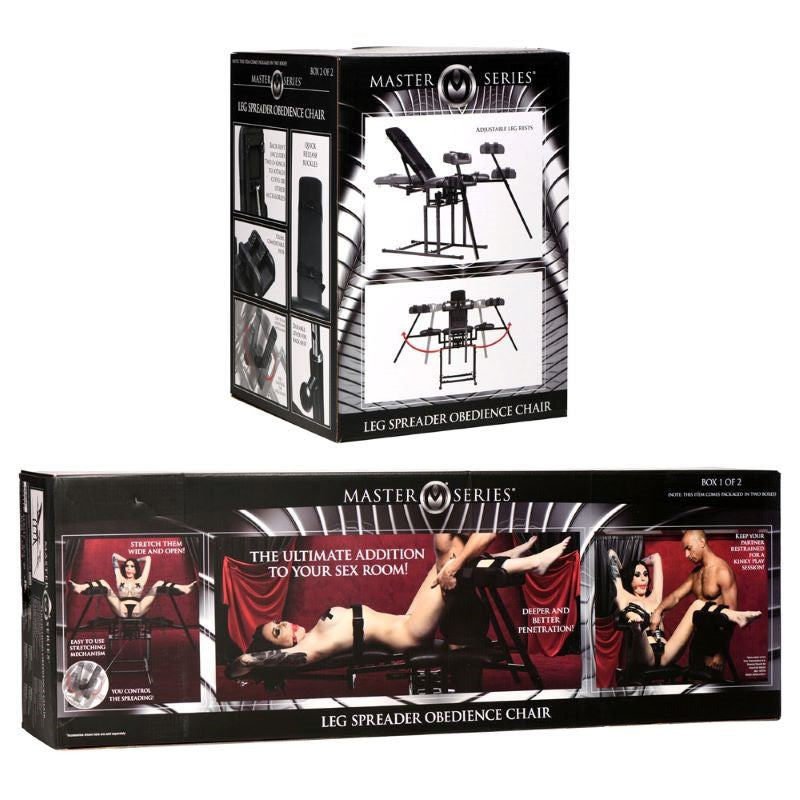 Master Series Leg Spreader Obedience Chair (2 Box) - - Sex Furniture