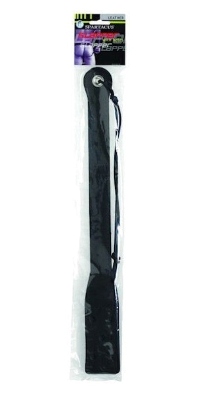 18 Inch Long Black Leather Slapper - - Paddles And Slappers