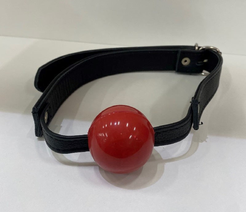 Amour Etrange Leather Ball Gag - - Bondage Gags and Bits