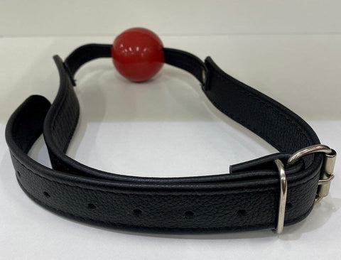 Amour Etrange Leather Ball Gag - Bondage Gags and Bits