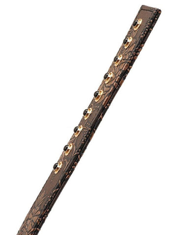 Brown Floral Print Paddle - Paddles And Slappers