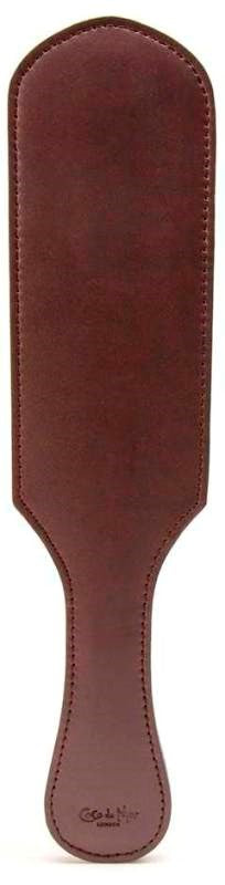 Coco de Mer Brown Leather Paddle - - Paddles And Slappers