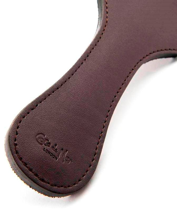 Coco de Mer Brown Leather Paddle - - Paddles And Slappers