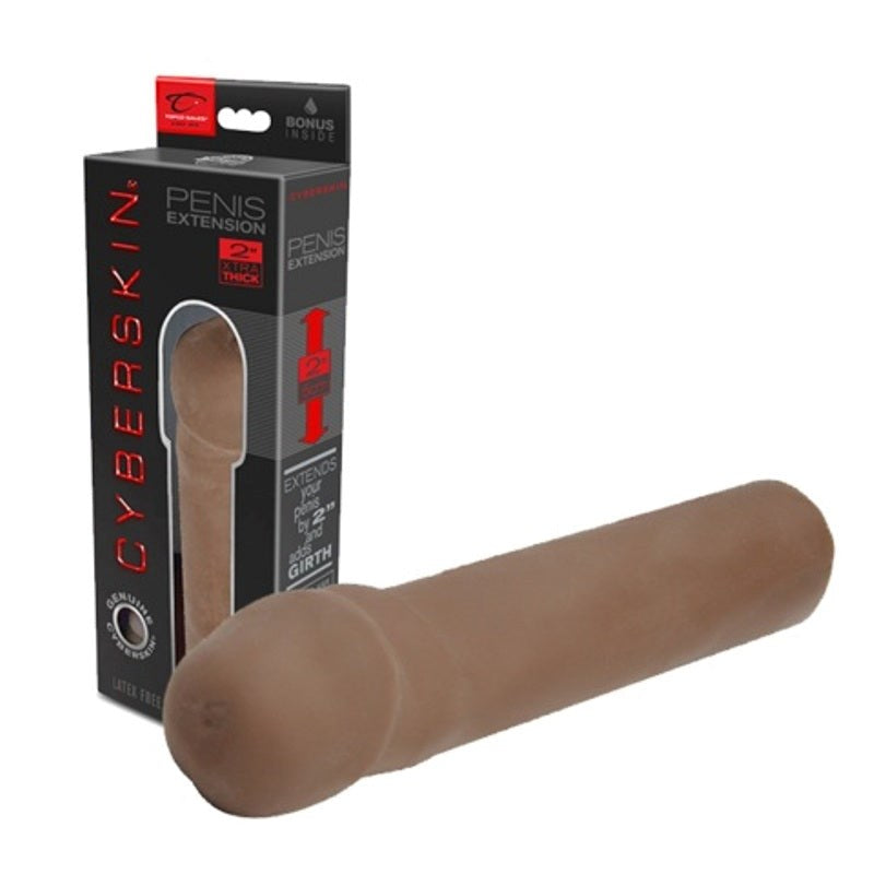 CyberSkin 2 Inch Xtra Thick Transformer Penis Extension - - Penis Sleeves and Extenders